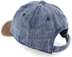 Baseball Denim Vintage Distressed Blue/Beige Dad Cap - Stetson -Fashion Hat Discount Store 4063633136054 3