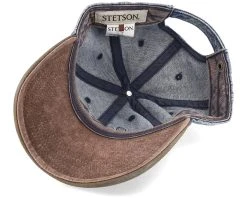 Baseball Denim Vintage Distressed Blue/Beige Dad Cap - Stetson -Fashion Hat Discount Store 4063633136054 5
