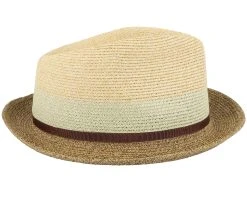 Player Toyo Beige/Brown Straw Hat - Stetson -Fashion Hat Discount Store 4063633138201 3