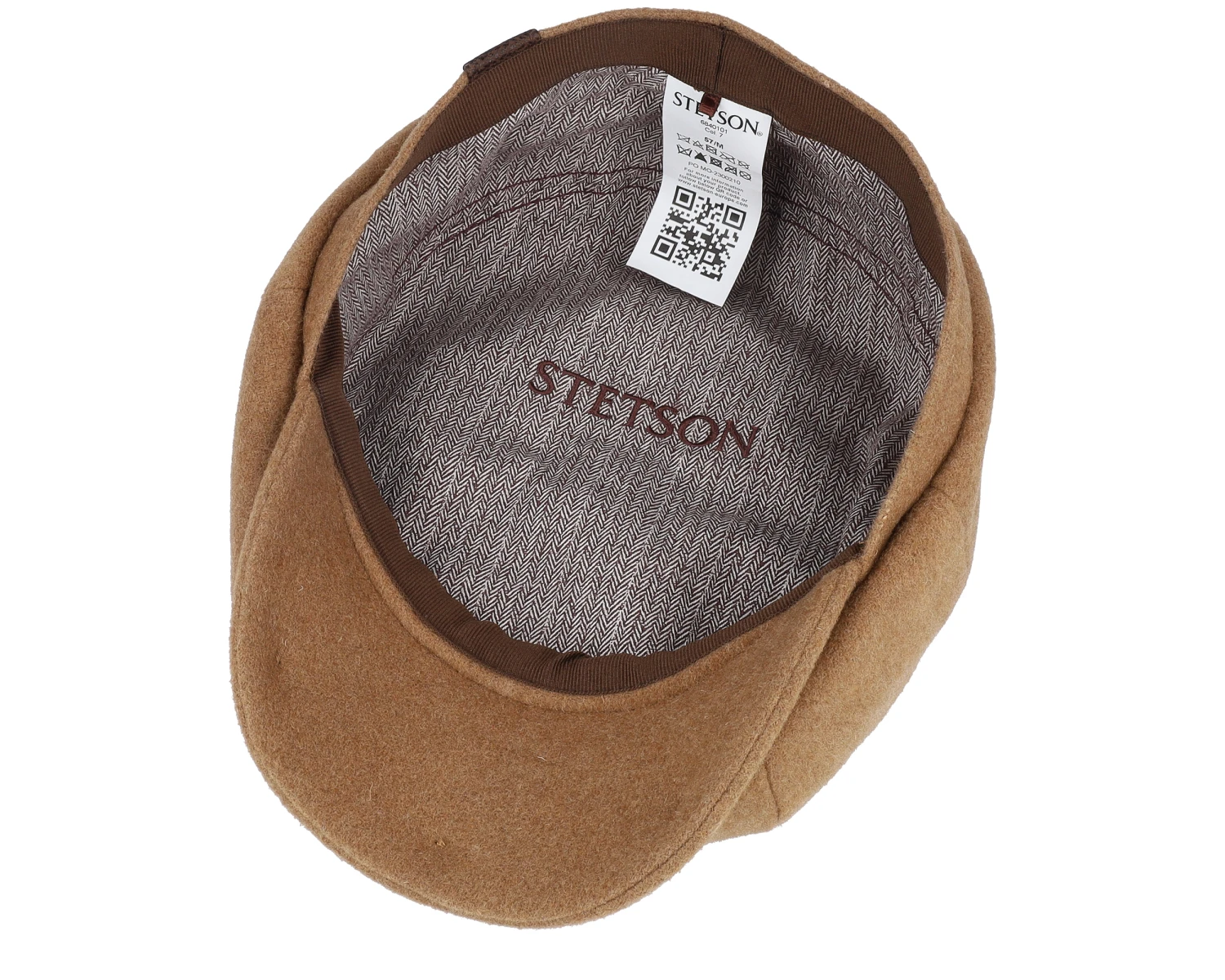 Hatteras Wool/Cashmere Camel Flatcap - Stetson 4 Hatteras Wool/Cashmere Camel Flatcap - Stetson - Image 4