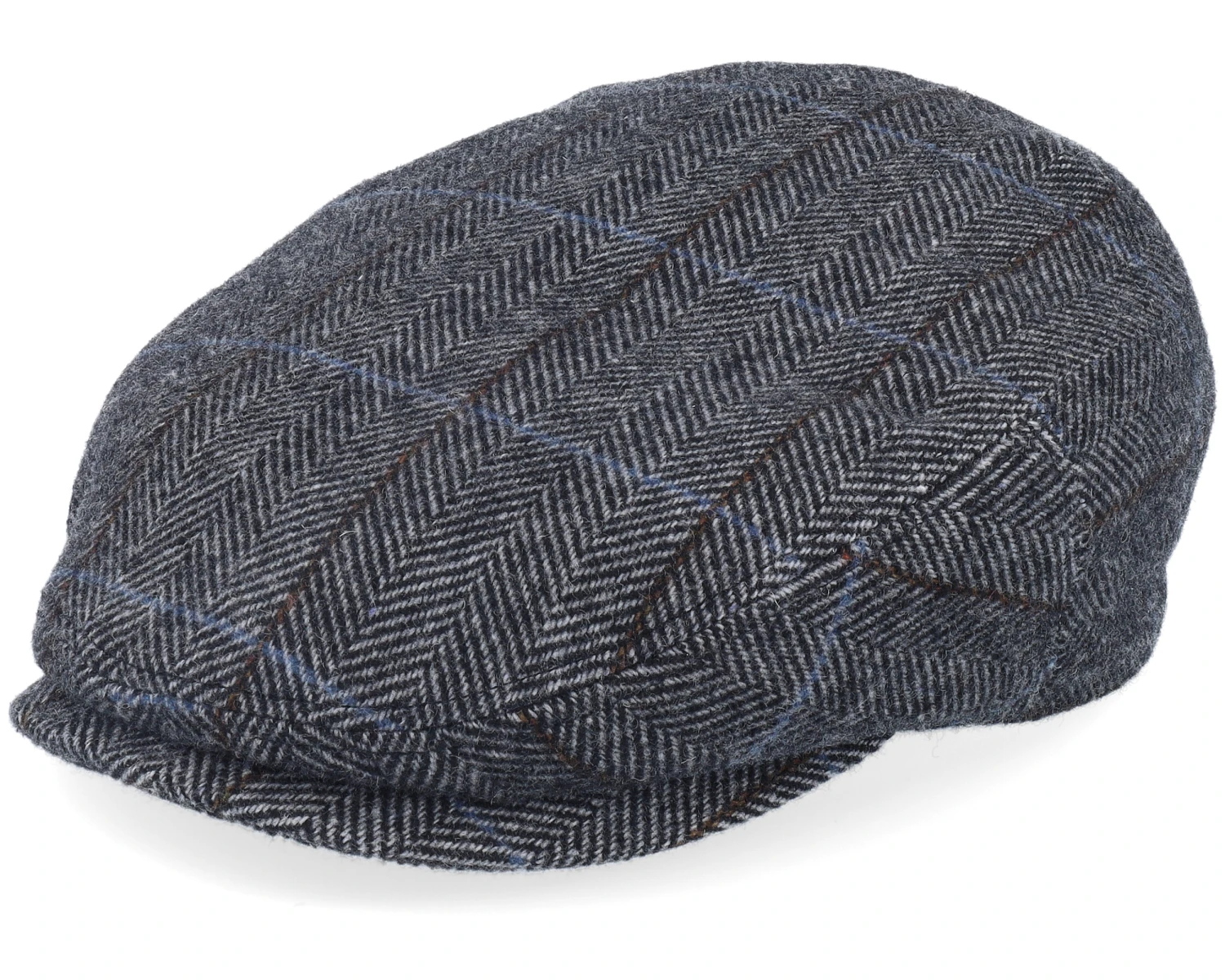 Kent Wool Charcoal Flatcap - Stetson 1 Kent Wool Charcoal Flatcap - Stetson