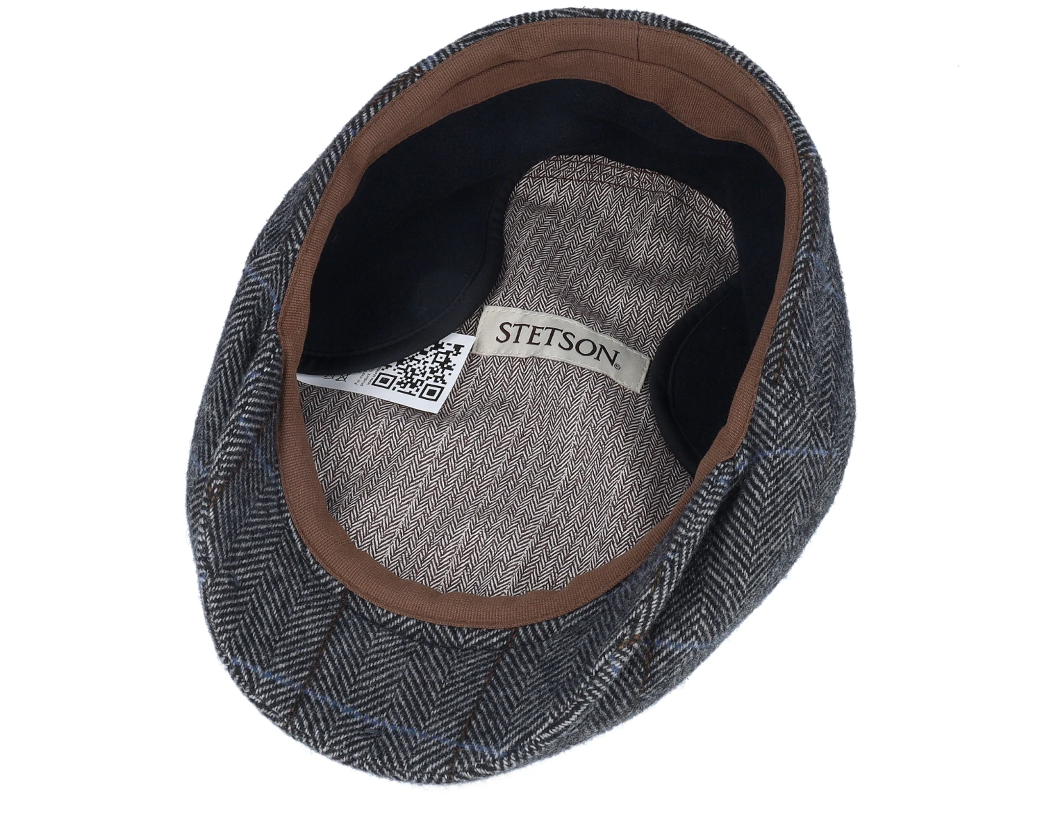 Kent Wool Charcoal Flatcap - Stetson 4 Kent Wool Charcoal Flatcap - Stetson - Image 4