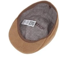 Ivy Cap Wool/Cashmere Camel Flat Cap - Stetson -Fashion Hat Discount Store 4063633144011 4