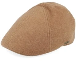 Texas Wool/Cashmere Camel Flat Cap - Stetson