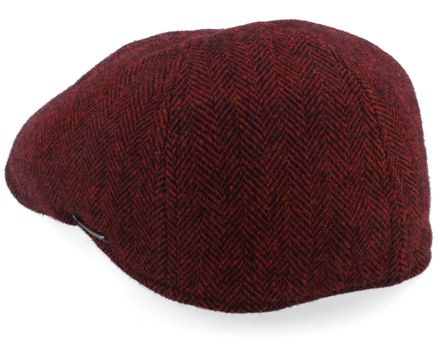 Texas Wool Herringbone Red Flat Cap - Stetson 2 Texas Wool Herringbone Red Flat Cap - Stetson - Image 2