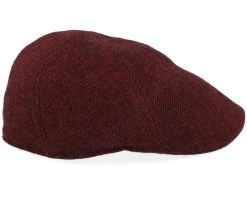 Texas Wool Herringbone Red Flat Cap - Stetson 7 Texas Wool Herringbone Red Flat Cap - Stetson -Fashion Hat Discount Store 4063633145087 3