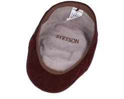 Texas Wool Herringbone Red Flat Cap - Stetson 8 Texas Wool Herringbone Red Flat Cap - Stetson -Fashion Hat Discount Store 4063633145087 4
