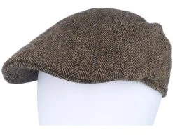 Texas Wool Herringbone Brown Flat Cap - Stetson -Fashion Hat Discount Store 4063633145094 5