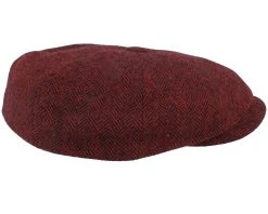 Hatteras Wool Herringbone Burgundy Flatcap - Stetson 7 Hatteras Wool Herringbone Burgundy Flatcap - Stetson -Fashion Hat Discount Store 4063633145209 3