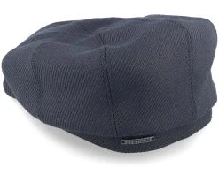 Hatteras Wool Twill Charcoal Flat Cap - Stetson -Fashion Hat Discount Store 4063633147227 3