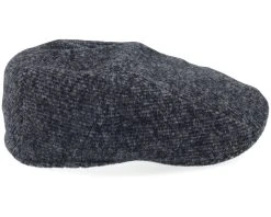 Ivy Cap Jersey Black/Charcoal Flat Cap - Stetson -Fashion Hat Discount Store 4063633147579 3