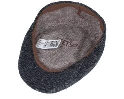 Ivy Cap Jersey Black/Charcoal Flat Cap - Stetson -Fashion Hat Discount Store 4063633147579 4