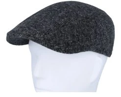 Ivy Cap Jersey Black/Charcoal Flat Cap - Stetson -Fashion Hat Discount Store 4063633147579 6