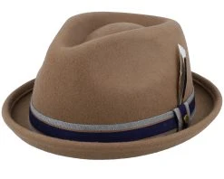 Player Woolfelt Light Brown Fedora - Stetson