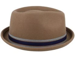 Player Woolfelt Light Brown Fedora - Stetson -Fashion Hat Discount Store 4063633148620 3