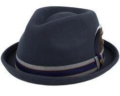 Player Woolfelt Charcoal Fedora - Stetson