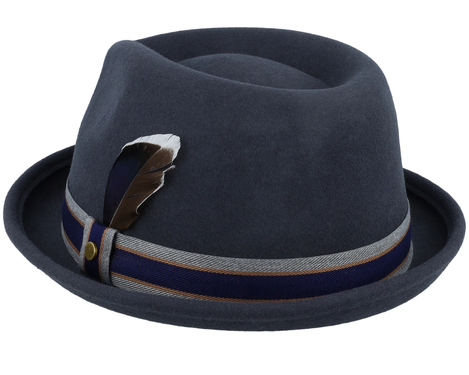 Player Woolfelt Charcoal Fedora - Stetson 2 Player Woolfelt Charcoal Fedora - Stetson - Image 2