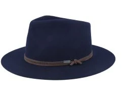 Woolfelt Navy Fedora - Stetson