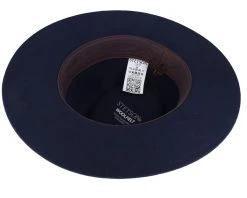 Woolfelt Navy Fedora - Stetson -Fashion Hat Discount Store 4063633149009 4