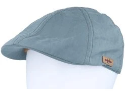 Texas Waxed Cotton Light Blue Flat Cap - Stetson -Fashion Hat Discount Store 4063633149535 5
