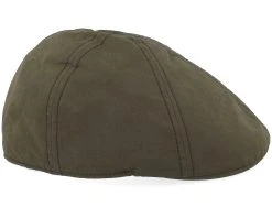 Texas Waxed Cotton Dark Green Flat Cap - Stetson -Fashion Hat Discount Store 4063633149610 3