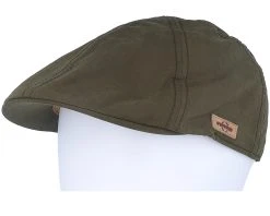 Texas Waxed Cotton Dark Green Flat Cap - Stetson -Fashion Hat Discount Store 4063633149610 5