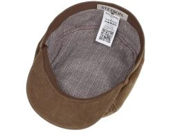 6-panel Cap Soft Cotton Brown Flat Cap - Stetson -Fashion Hat Discount Store 4063633149900 4