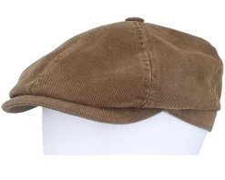6-panel Cap Soft Cotton Brown Flat Cap - Stetson -Fashion Hat Discount Store 4063633149900 5