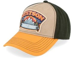 Cap Hacksaw Beige/Dark Green/Yellow Trucker - Stetson