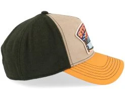 Cap Hacksaw Beige/Dark Green/Yellow Trucker - Stetson -Fashion Hat Discount Store 4063633151552 4
