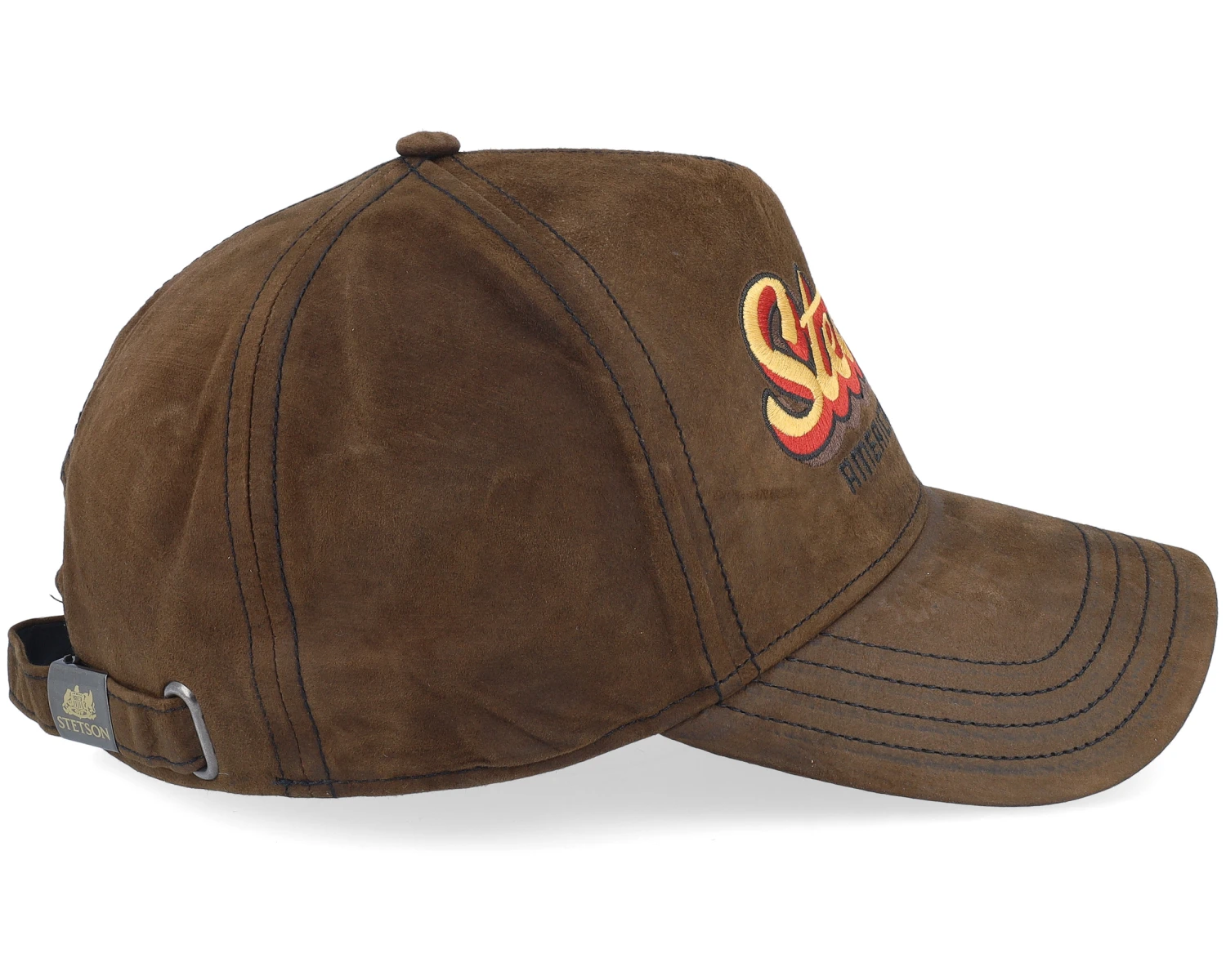 Trucker Cap Oily Goat Brown Suede Adjustable - Stetson 4 Trucker Cap Oily Goat Brown Suede Adjustable - Stetson - Image 4