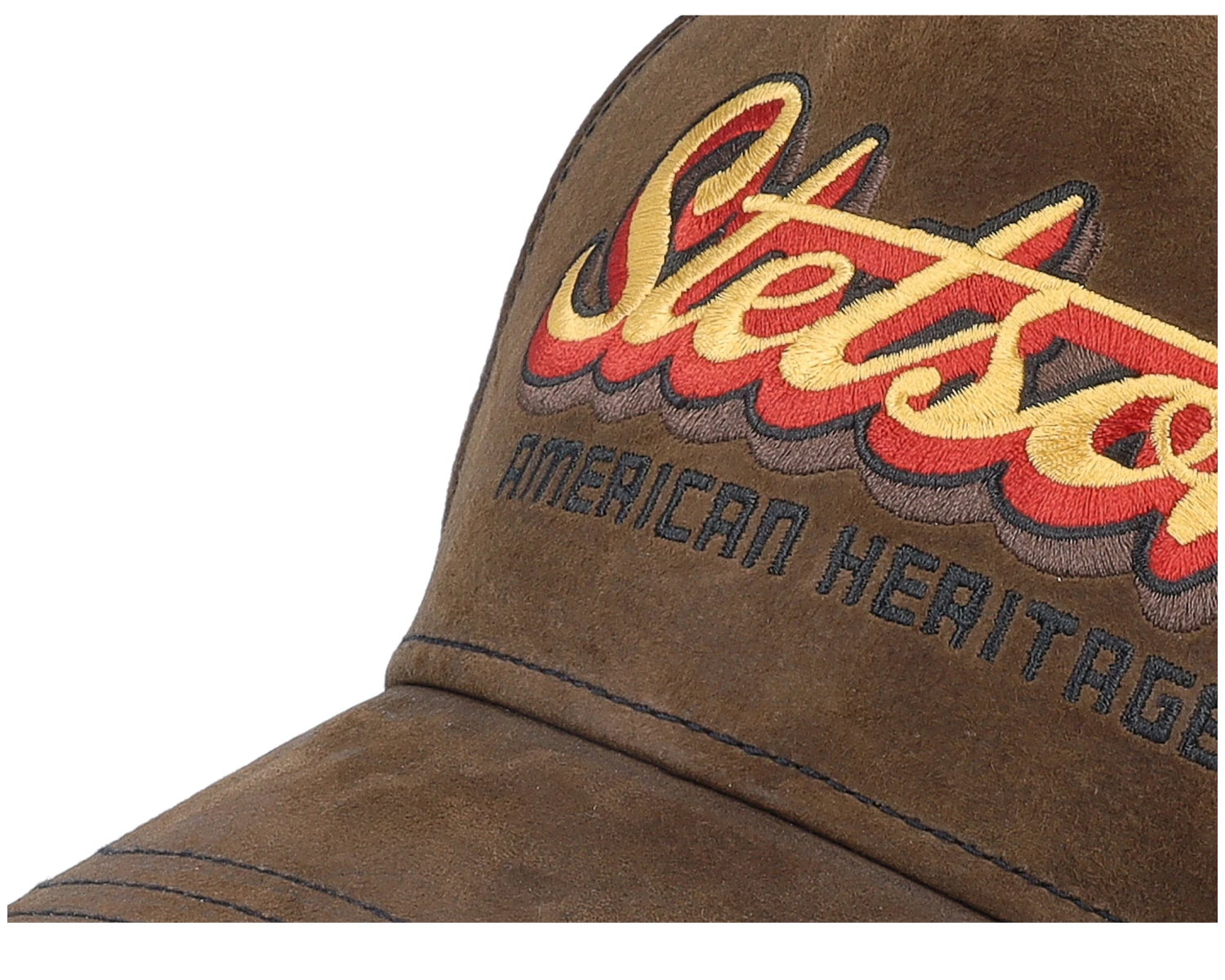 Trucker Cap Oily Goat Brown Suede Adjustable - Stetson 6 Trucker Cap Oily Goat Brown Suede Adjustable - Stetson - Image 6