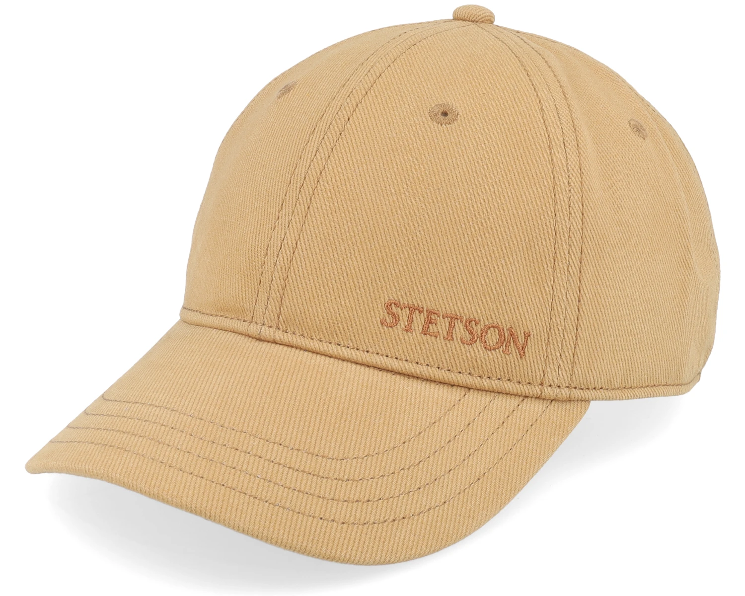 Baseball Cap Brushed Twill Camel Dad Cap - Stetson 1 Baseball Cap Brushed Twill Camel Dad Cap - Stetson