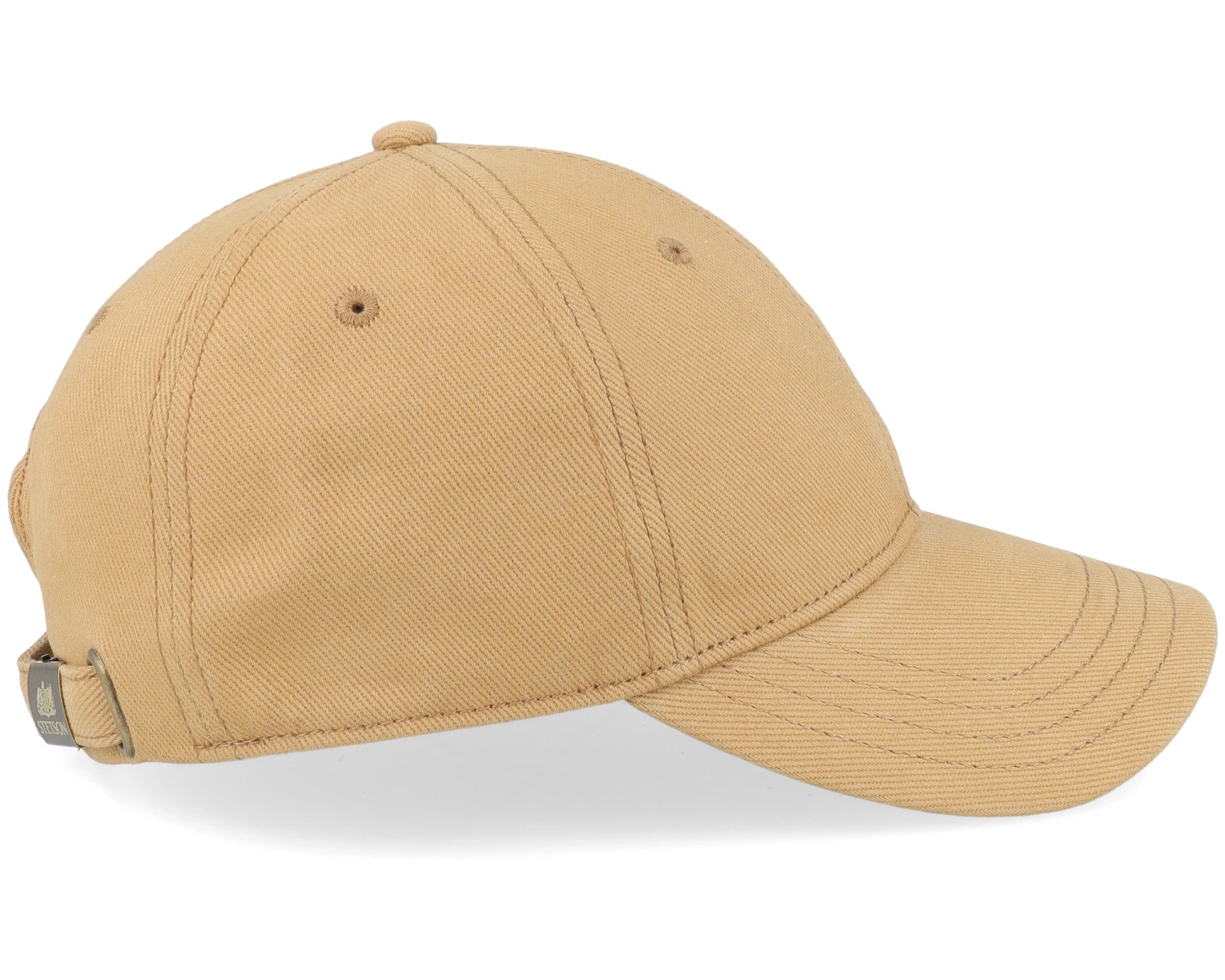 Baseball Cap Brushed Twill Camel Dad Cap - Stetson 4 Baseball Cap Brushed Twill Camel Dad Cap - Stetson - Image 4