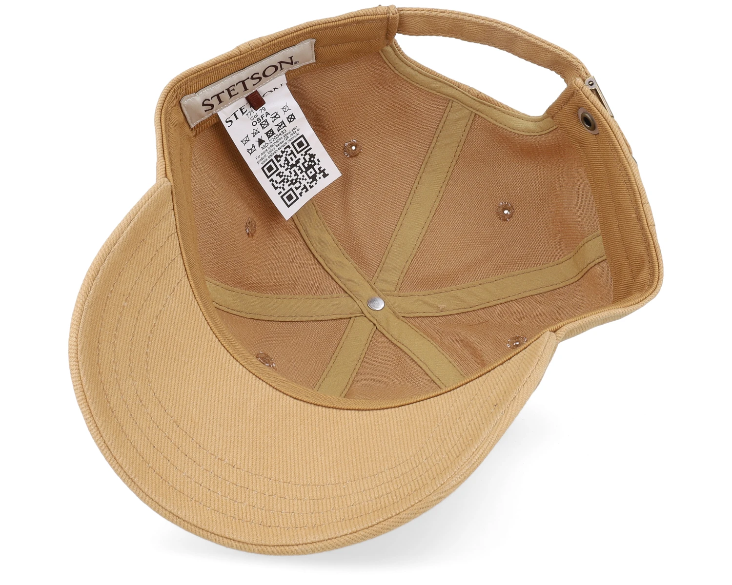 Baseball Cap Brushed Twill Camel Dad Cap - Stetson 5 Baseball Cap Brushed Twill Camel Dad Cap - Stetson - Image 5