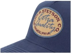 Vintage Brushed Twill Navy Trucker - Stetson -Fashion Hat Discount Store 4063633152139 6