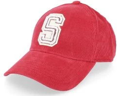 Baseball Cap Sustainable Corduroy Red Adjustable - Stetson