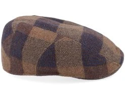 Ivy Cap Check Wool Brown Flat Cap - Stetson -Fashion Hat Discount Store 4063633154584 3