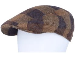 Ivy Cap Check Wool Brown Flat Cap - Stetson -Fashion Hat Discount Store 4063633154584 5