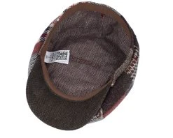 Hatteras Patchwork Multi Flat Cap - Stetson -Fashion Hat Discount Store 4063633155314 4