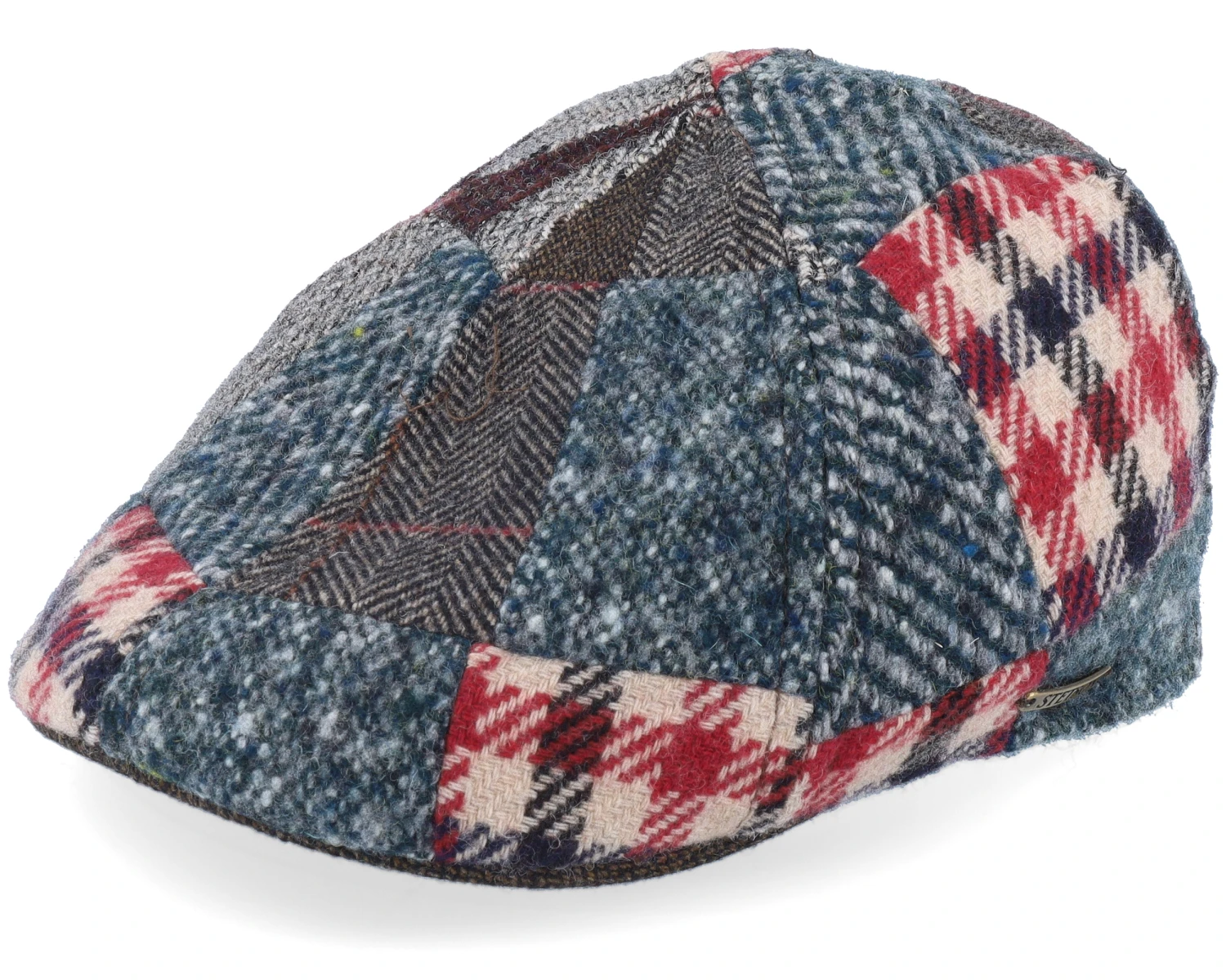 Texas Patchwork Multi Flat Cap - Stetson 1 Texas Patchwork Multi Flat Cap - Stetson