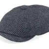 Hatteras Wool Black/Charcoal Flatcap - Stetson