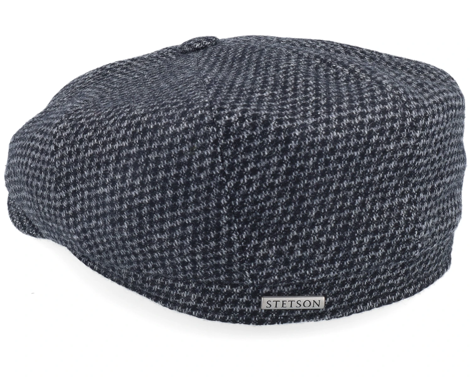 Hatteras Wool Black/Charcoal Flatcap - Stetson 2 Hatteras Wool Black/Charcoal Flatcap - Stetson - Image 2