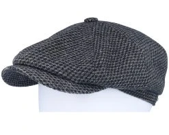 Hatteras Wool Black/Charcoal Flatcap - Stetson 9 Hatteras Wool Black/Charcoal Flatcap - Stetson -Fashion Hat Discount Store 4063633155826 5