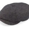 Hatteras Wool Black/Brown Flatcap - Stetson