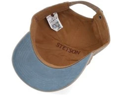 Baseball Cap Waxed Cotton Beige Adjustable - Stetson -Fashion Hat Discount Store 4063633156236 5