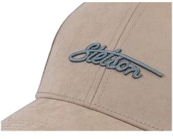 Baseball Cap Waxed Cotton Beige Adjustable - Stetson -Fashion Hat Discount Store 4063633156236 6