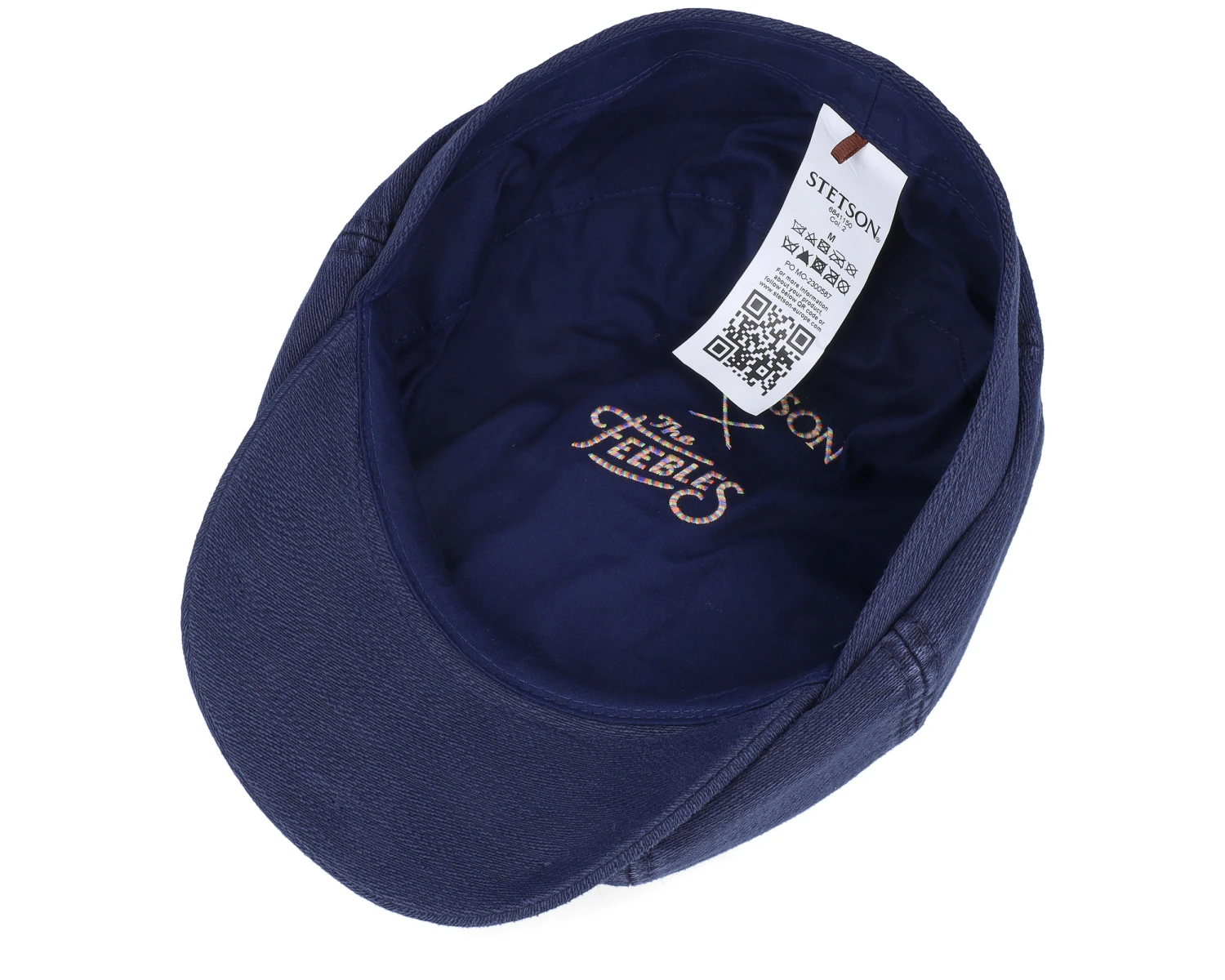 Hatteras Cotton Stetson X The Feebles Navy Flatcap - Stetson 4 Hatteras Cotton Stetson X The Feebles Navy Flatcap - Stetson - Image 4