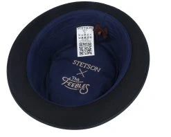 Diamond Card Stetson X The Feebles Black Pork Pie - Stetson 7 Diamond Card Stetson X The Feebles Black Pork Pie - Stetson -Fashion Hat Discount Store 4063633158544 4