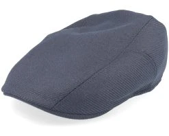 Ivy Cap Wool Twill Charcoal Flat Cap - Stetson